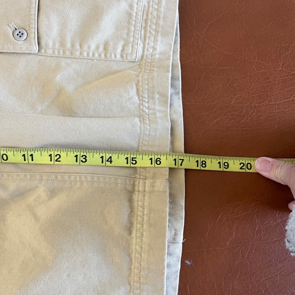 Lauren Ralph Lauren Cargo Mini Skirt Khaki Utility Casual Size 4 - Picture 7 of 7
